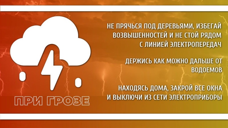 МЧС России по Запорожской области напоминает о правилах безопасности в непогоду