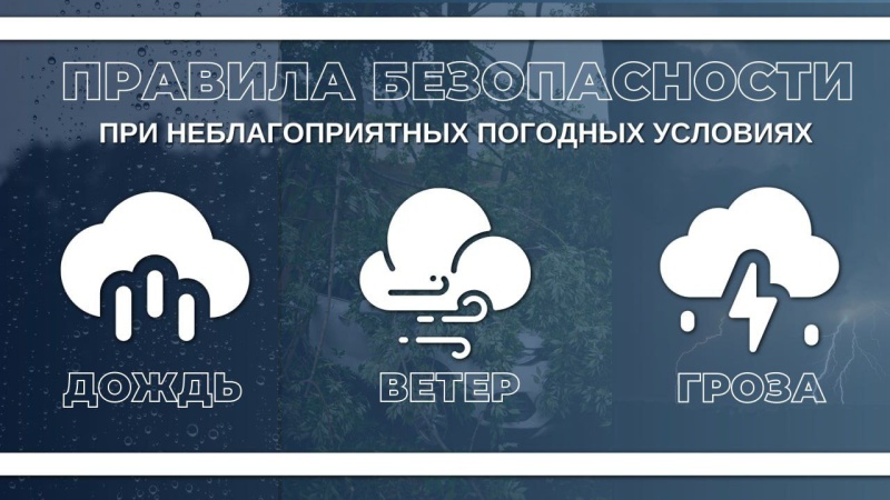 МЧС России по Запорожской области напоминает о правилах безопасности в непогоду