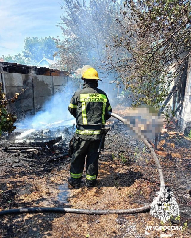 В Мелитополе во время ликвидации пожара был обнаружен мужчина без признаков жизни